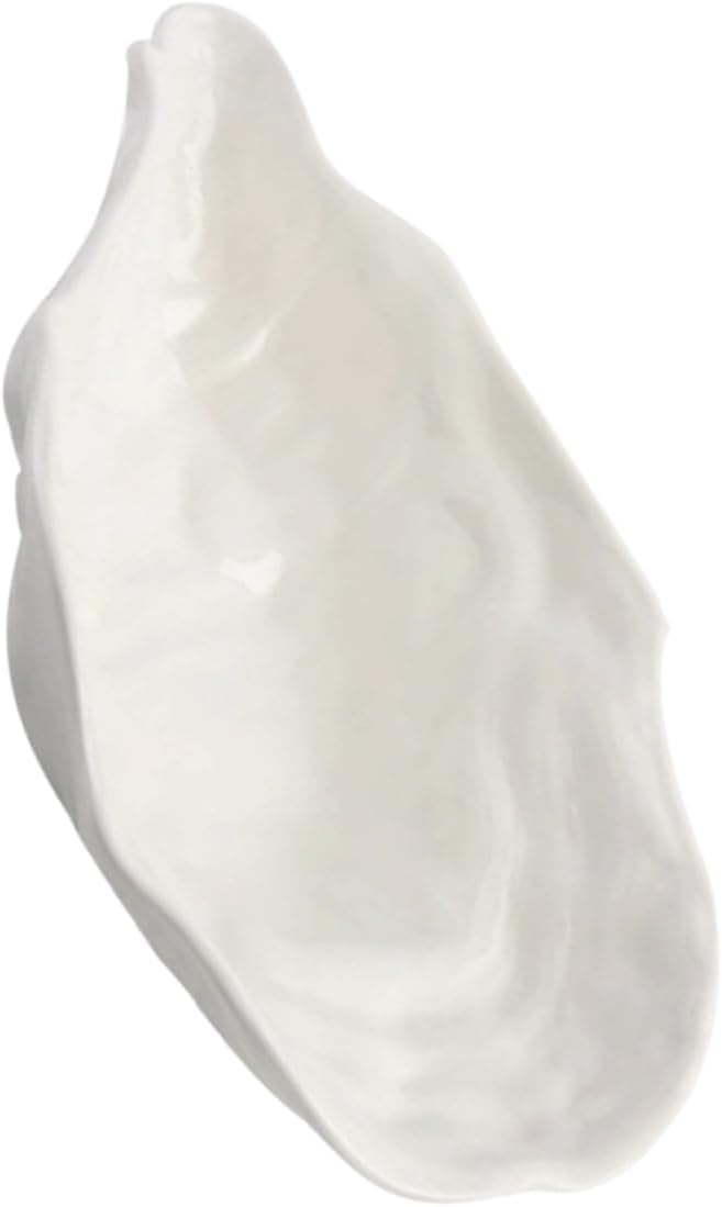 Ceramic Oyster Shell Tray Seafood Salad Plate Restaurant Home Decorative Salad Bowl Multipurpose Appetizer