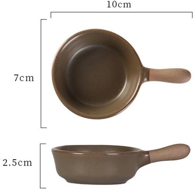 Appetizer Plates Ceramic Sauce Dishes Appetiser Dishes Ketchup Side Dish Condiment Relish Plate with Grip Handle for Condiment