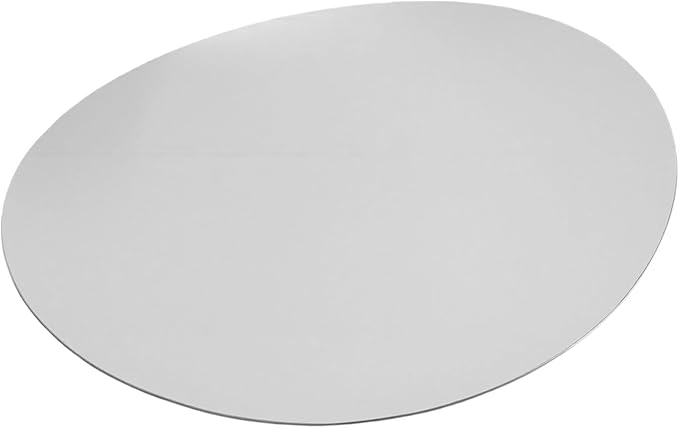 Jelquix Silver Tray Decorative, Stainless Steel Oval Fruit Bowl, Elegance Redefined Silver Finish Decor Tray, Modern Luxury Dessert Platter Fruit for Coffee Table & Home Decor (L) (S)