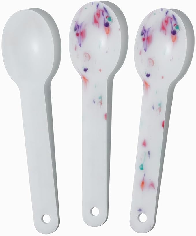 1000-Count XL Color Changing Ice Cream Plastic Spoons | Changes White to Confetti When Cold | Perfect for Birthdays, Parties | Frozen Dessert Supplies