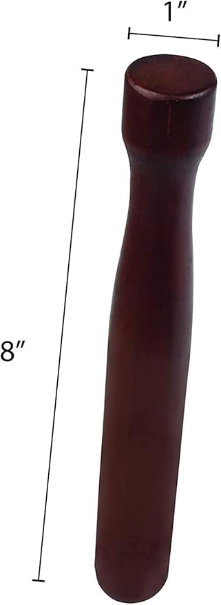 (Pack of 3) Wooden Muddler for Cocktails, Flat Head Bar Muddle,r Lacquered Walnut Wood, Mint Muddler for Mojitos