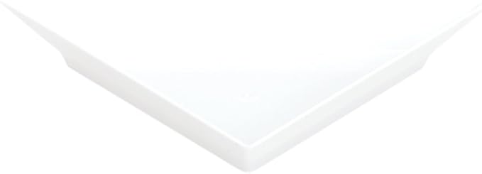 Restaurantware 4 x 2 Inch Mini Appetizer Plates 100 Disposable Triangle Plates - Serve Hors D'oeuvres Samples Or Snacks For Parties Or Catering White Plastic Mini Dessert Plates