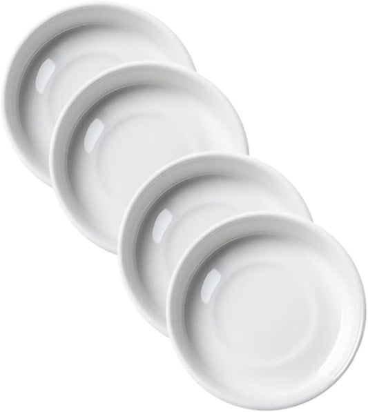 4pcs Ceramic Dipping Bowls Multi-function Sauce Dish Appetizer Plates for Spices Seasonings for Home Parties Celebrations