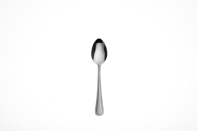 Oneida Silverware Set, Tress Mirror Everyday Teaspoons 6-Piece, Service For 6, 18/0 Stainless Steel, Dishwasher Safe, Home And Kitchen Utensils Set, Spoons, Tea spoon (Silver, 6 Piece)