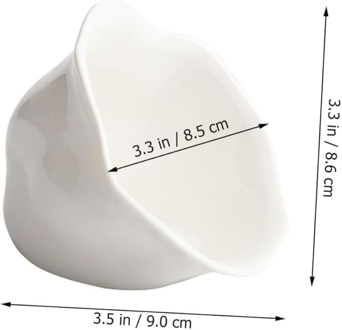 Flower-shaped Ceramic Appetizer Plate for Dipping Sauces and Seasoning Unique Snack Dish for Home and Restaurant Use Easy to Clean and for Everyday Meals