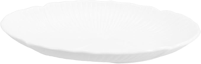 Angoily Porcelain Plate Ceramic Soup Dish for Elegant Table Settings Decorative Element for Food Photography Special Occasions Versatile Serving Tray for Pastries Sandwiches