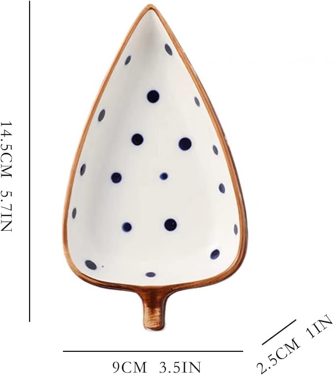 Dipping Sauce Bowls Appetizer Bowls Creative Polka Dot Pattern Snack Plate Modern Fruit Plate Snack Fruit Dried Fruit Dessert Dessert Cookie Plate Appetizer Plate Ceramic Dip Bowls Dipping Sauce Bowls