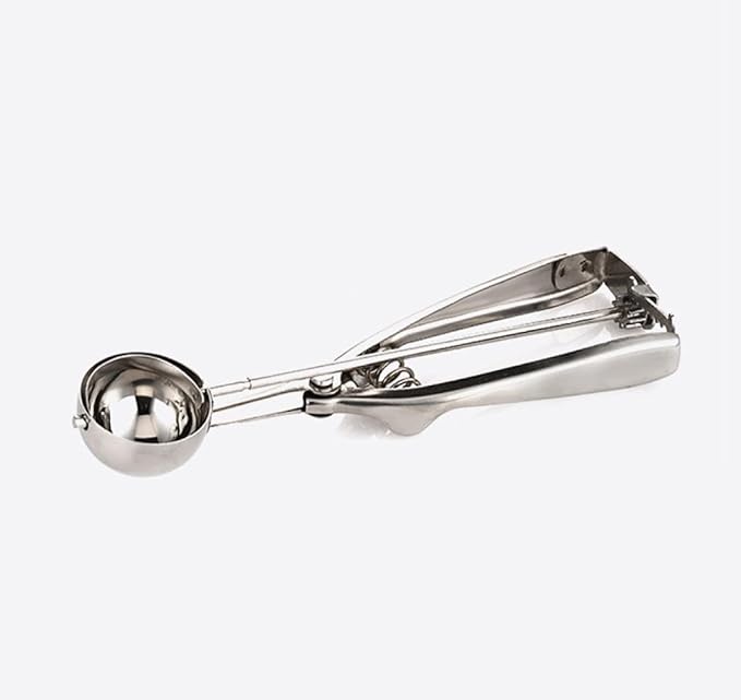 Stainless Steel Ice Cream and Cookie Scoop | Spring Loaded Lever Design, For Sorbet, Melon, Meatballs, Muffins, and More (1.5-Ounce)