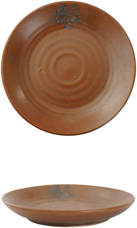 Dipping Sauce Bowls Appetizer Bowls Dining Table Retro Ceramic Snack Plate Cake Snack Plate Household Snack Fruit Plate Garbage Plate Spit Bone Slag Plate Ceramic Dip Bowls Dipping Sauce Bowls