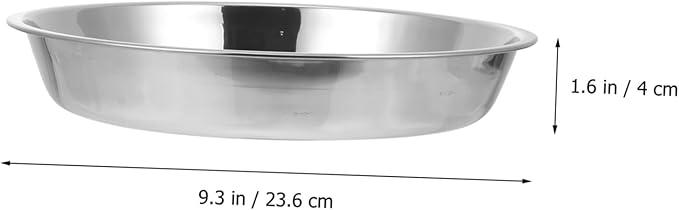 4pcs Stainless Steel Liangpi Plate Silver Slim Plate for Snacks Multi-function Serving Tray