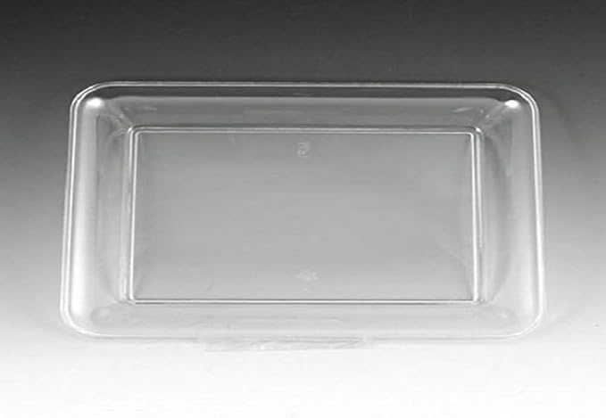 Sovereign Clear Plastic Rectangular Tray, (8" x 10") - Sleek Design, Perfect for Parties, Entertaining, Events & Home Use