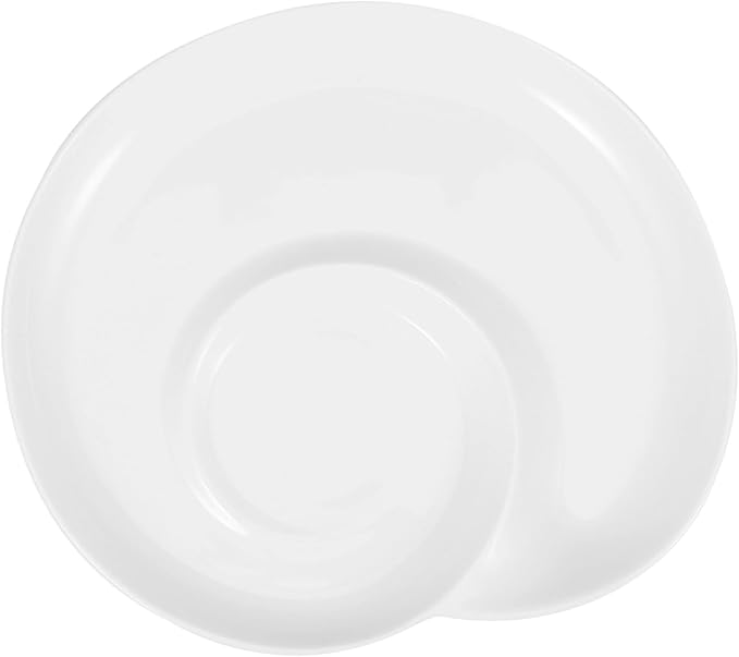 Ceramic Divided Serving Plate Set Creative Dumpling and Sushi Dipping Tray Elegant Food Platter for Appetizers and Snacks for Home and Restaurant Use