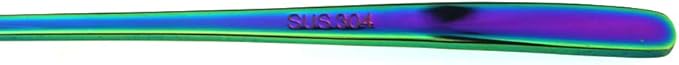 JASHII Mirror Polished Rainbow 20-Piece SUS304 Stainless Steel Flatware Set,Colorful Silverware Set Dinner Knife Fork Spoon Dessert Fork Salad Spoon Service for 4