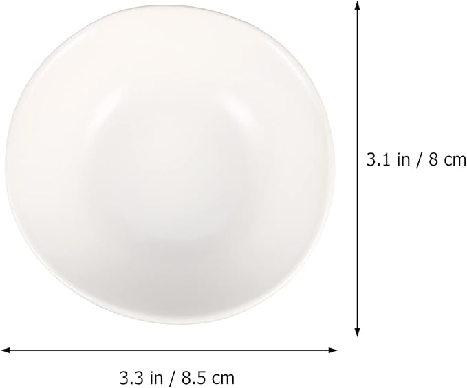 MARURY 4pcs Ceramic Sauce Dishes Dip Bowls Round Seasoning Dishes Sushi Dipping Bowl Saucers Bowl Appetizer Plates Seasoning Dish Saucer Plates Blue (Color : White)