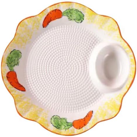 Multi Purpose Appetizer Ceramic Tray Vinegar Bowl Elegant Sushi Cookie Serving Dishes Dipping Sauce Plate for Dumplings French Fries Snacks Homes Restaurants Design Sense Souvenirs