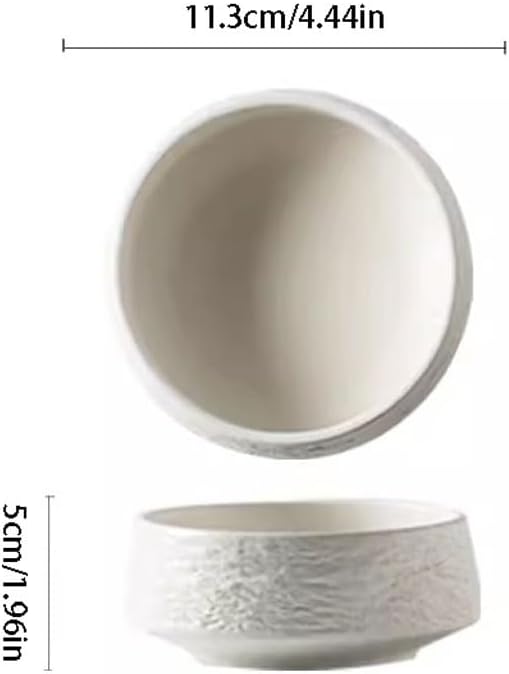 SONGCHAO Party Supplies Creative Hammered Black And White Restaurant Hotel Deep Plate Pasta Plate Ceramic Private Kitchen Special Dinner Plate Serving Plate Party Plates (Size : Small)
