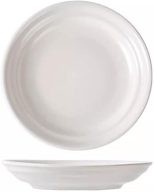 SONGCHAO Party Supplies Retro Ceramic Plate Dinner Plate Fruit Plate Creative Home Dish Plate Pasta Plate Dessert Plate Party Plates (Size : Medium)
