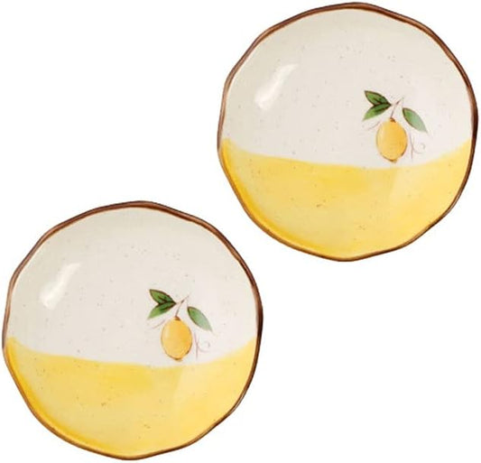Salad plate 2.05 Oz Dipping Sauce Bowls Ceramic Soy Sauce Dish Condiment Sauce Dish for Soy Sauce Vinegar Sushi Appetizer Plates or Seasoning Dishes plate