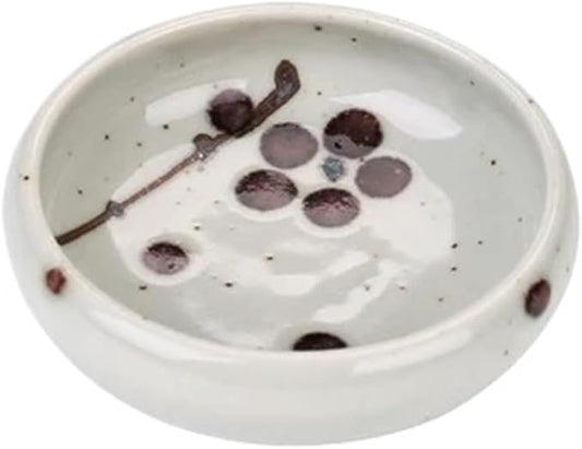Appetizer Plates Round Soy Sauce Dipping Bowls, Ceramic Dipping Bowl, Dip Bowls Set Sauce Dish Tiny Bowls Side Dish for Condiment