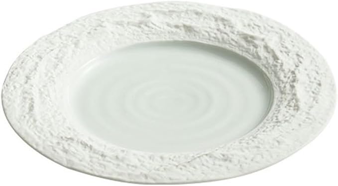Rock relief Western steak plate, ceramic pasta Western snack plate - 12 inches