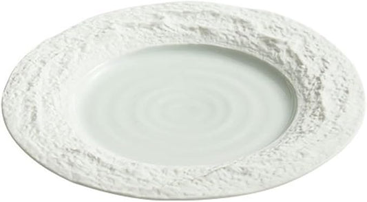 Rock relief Western steak plate, ceramic pasta Western snack plate - 12 inches