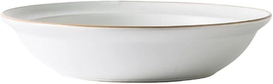 Dinner Plate Simple Ceramic Dinner Plates Creative Grey Nordic Plate Household Dishes and Bowls Porcelain Tableware for Kitchen(8.25 Inch Bowl White)