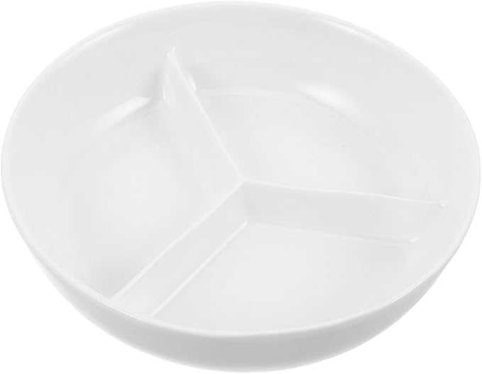 Zerodeko Microwave Safe Compartment Appetizer Plate for Effortless Food Separation Decorative Fruit Snack Tray for Family Gatherings
