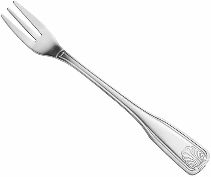 Soro Essentials- Stainless Steel Seashell Oyster Fork Set of 24- Serving Utensils Serving Flatware Cutlery Kitchen Tableware Buffet Serving Utensils for Home Kitchen and Restaurant