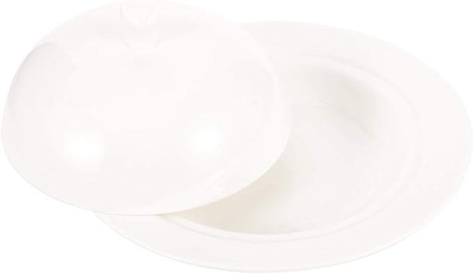 LIFKOME Elegant Ceramic Plate Lid for Wedding Family Gathering Banquet Restaurant Hotel Bakery