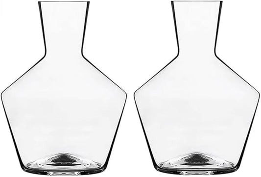 Premium Crystal Wine Glasses Set of 2, Ultra Thin Decanter,Clear Crystal Glassware for Red and White Wines, Elegant Essentials for Home and Parties, Hand-Blown (Decanter)