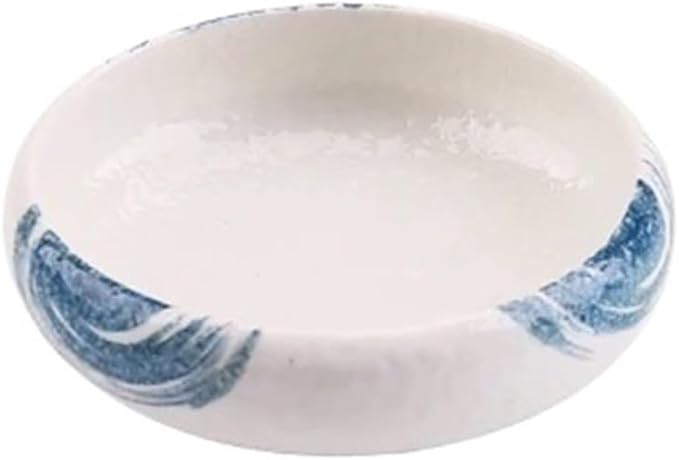 Appetizer Plates Dip Bowls Ceramic Saucers Sushi Plate Soy Sauce Dish Appetizer Dipping Bowls for Condiments for Condiment(White)