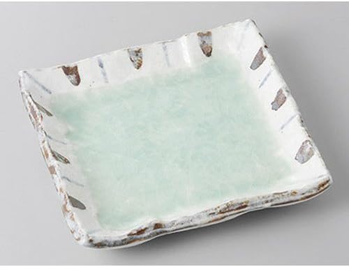 せともの本舗 Famous Dish, Hiwa Glazed Tokusa Square Appetizer Plate [5.9 x 5.9 x 1.1 inches (15 x 15 x 2.7 cm)], Restaurant, Commercial Use