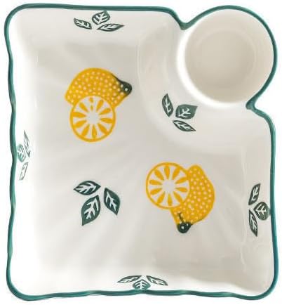 Multi Purpose Appetizer Ceramic Tray Vinegar Bowl Elegant Sushi Cookie Serving Dishes Dipping Sauce Plate for Dumplings French Fries Snacks Homes Restaurants Design Sense Souvenirs