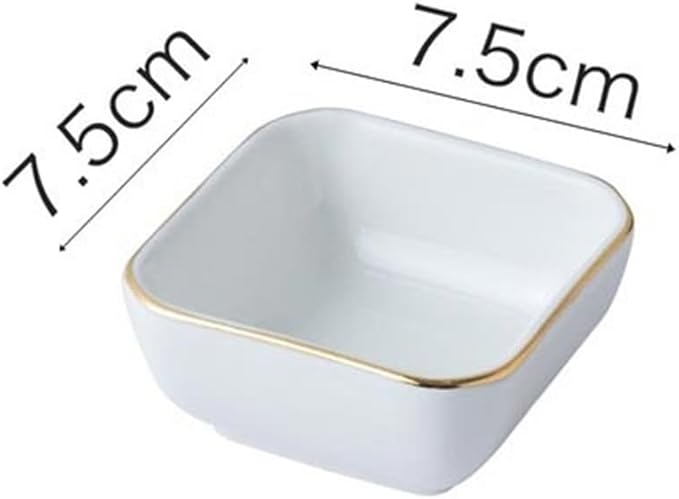 Appetizer Plates Ceramic Phnom Penh Seasoning Dish Frame Dish Restaurant Flavor Dish Vinegar Dish Soy Sauce Dish Dip Dish for Condiment