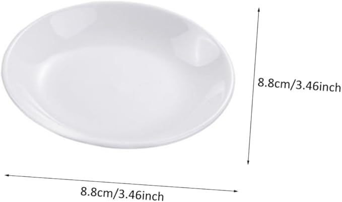 PRETYZOOM 6pcs Ceramic Dipping Dishes for Sauces and Condiments Seasoning Plates for Home and Restaurant Use Your Dining