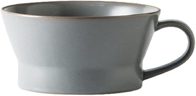 Dinner Plate Simple Ceramic Dinner Plates Creative Grey Nordic Plate Household Dishes and Bowls Porcelain Tableware for Kitchen(Grey Cup)