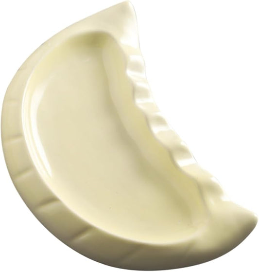 PRETYZOOM Cute Ceramic Dumpling Plates Dinner Plates Set Small Appetizer for Gyoza Snack