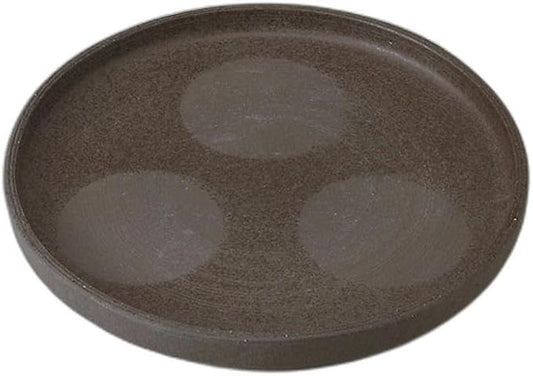 Carbonized Earthenware 7.5 Plates (8.7 x 8.7 x 1.1 inches (22.1 x 22.1 x 2.8 cm) | Appetizer Plate, Setomonohonpo