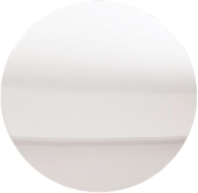 Efavormart 10 Pack Silver Round Acrylic Mirror Tray for Decoration, Circle Candle Plate Centerpiece Bases - 8"