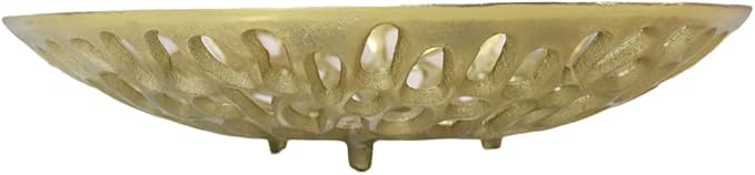 BBH Home's Handmade Gold Novelty Shaped Aluminium Tray 5.51 x 5.51 x 1.37 AMBBVK063AB2020