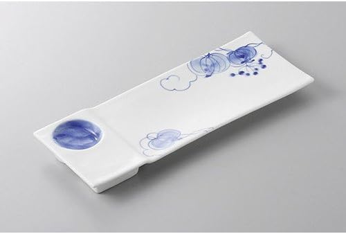 せともの本舗 Appetizer Plate, Mountain Return Delicacy Projection Plate, 10.0 x 3.9 x 0.6 inches (25.6 x 10 x 1.5 cm), Restaurant, Inn, Japanese Tableware, Restaurant, Commercial Use