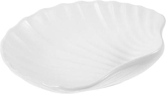 Shell Dessert Bowl Ceramic Plate Multi-use Snack Serving Dish for Parties Birthdays Decorative