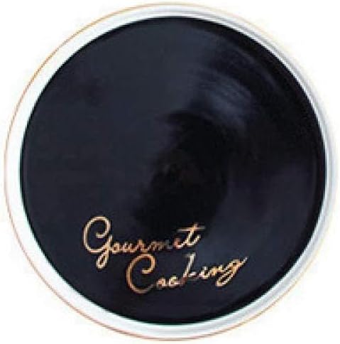 Blue Black Ceramic Standing Plate Salad Plate Simple Ceramic Plate 8 Inch-Black English-plate