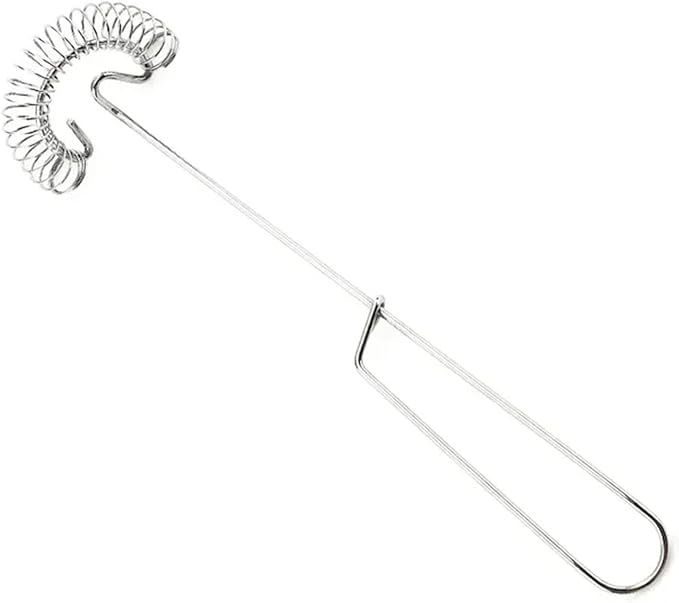 Stainless Steel Egg Whisk, Spring Wire Mixer, Hand Held Egg Beater, Kitchen Cooking Tool, 10.61 Inch Length(2 pack)