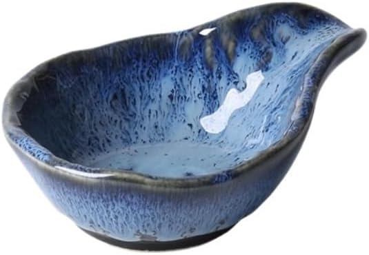 Dessert Plate Nordic Snack Dish Ceramic Sauce Dish Vinegar Dish Household Cold Dish Suitable for Snacks Appetizers Family Restaurant Plates (A One Size)