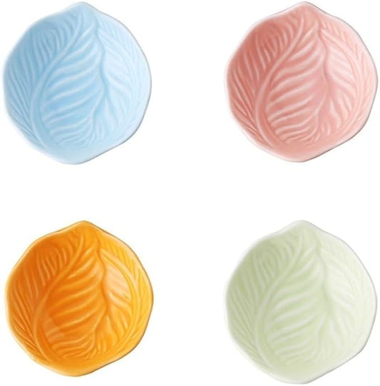 FAREWELL Dipping Bowls Soy Sauce Set Ceramic Soy Sauce Plate Appetizer Plate Dipping Bowl Condiment Plate Bowl Soy Sauce Seasoning Appetizer Bowls (Color : C)