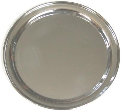 12 Inch Round Stainless Steel Serving Tray