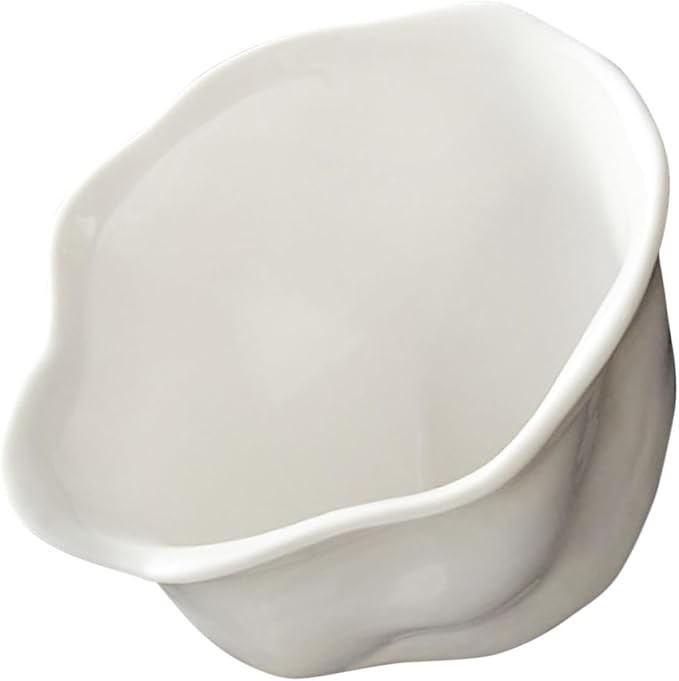 Flower-shaped Ceramic Appetizer Plate for Dipping Sauces and Seasoning Unique Snack Dish for Home and Restaurant Use Easy to Clean and for Everyday Meals