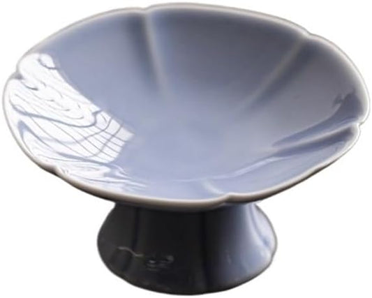 Appetizer Plates Ceramic Seasoning Dish Multipurpose Tray Serving Plate Fruit Bowl Kitchen Tableware for Condiment(Purple)
