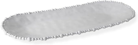 Beatriz Ball 2421 Alegria Melamine Oval Tray, Large, White